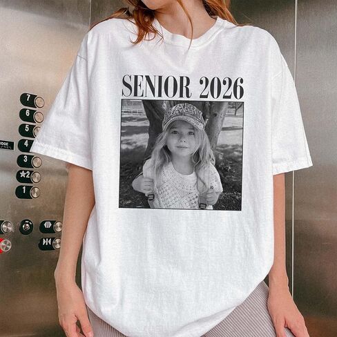 UrbanNEST Personalized Graduation Shirts with Photo, Senior Shirts Class of 2026, Senior 2026 Shirt, Gifts for Graduates in Saudi Arabia