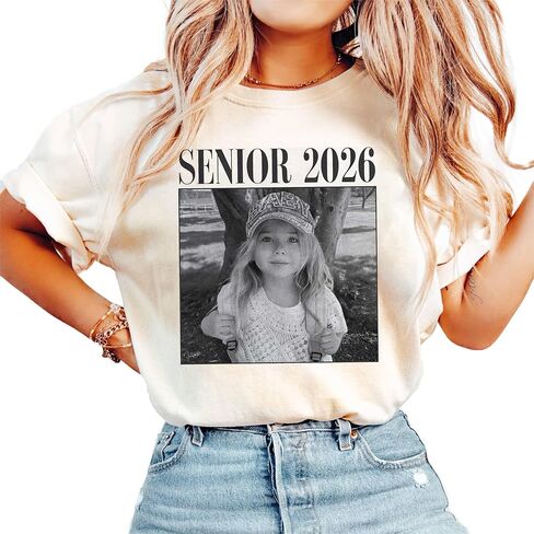 UrbanNEST Personalized Graduation Shirts with Photo, Senior Shirts Class of 2026, Senior 2026 Shirt, Gifts for Graduates in Saudi Arabia