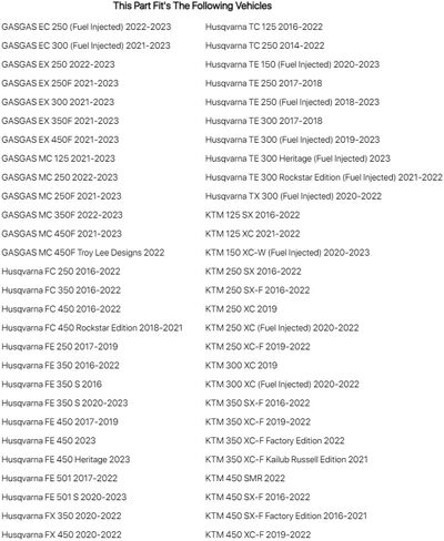 Acerbis X-Plock Link Saver أسود متوافق مع Husqvarna TE 250/300 2017-2023/TX 300/FX 350/450 2020-2022/متوافق مع KTM 250/300 XC/250/350/450 XC-F 2019-2022- 2861950001 in Kuwait