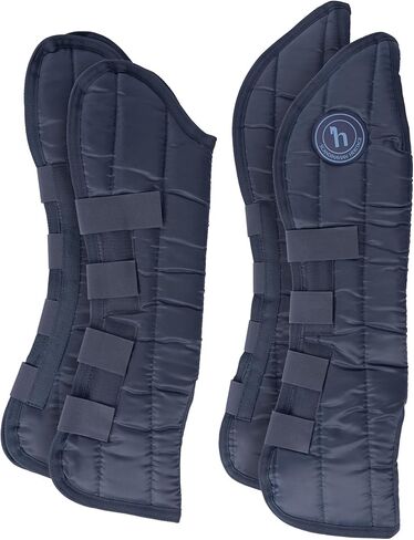 HORZE Horse Shipping Boots Set of 4 - Peacoat Dark Blue - Horse in Kuwait