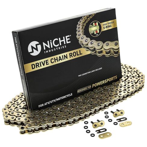 بكرة كبيرة لسلسلة قيادة الدراجات النارية NICHE 520 X-Ring مع وصلتين رئيسيتين متصلتين (10 أقدام) in Kuwait