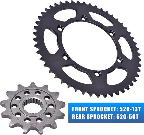 Chain and Sprocket Kit 520 Chain 114Links Front 13T Rear 50T Carburizing Steel Fit for Kawasaki KX250F 2011-2017 KX250 KX252 2018-2025 in Saudi Arabia