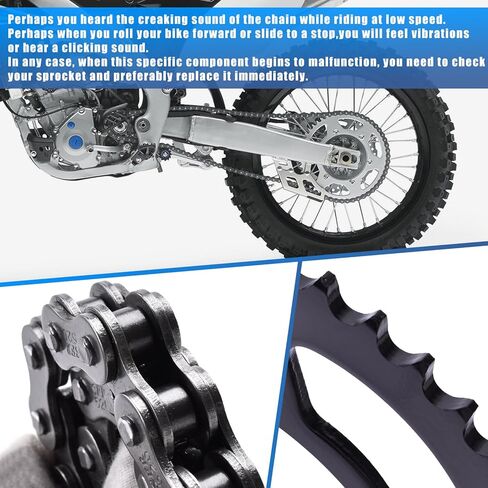 Chain and Sprocket Kit 520 Chain 114Links Front 13T Rear 50T Carburizing Steel Fit for Kawasaki KX250F 2011-2017 KX250 KX252 2018-2025 in Saudi Arabia