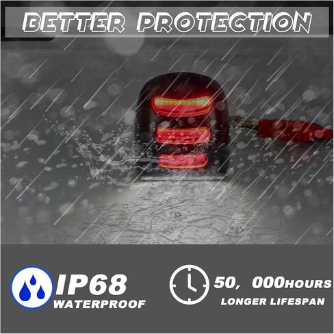 LED License Plate Light Kit for 1999-2013 Chevy Silverado GMC Sierra 1500 2500 3500 Suburban Tahoe Yukon Cadillac Escalade EXT – W/Red OLED Tag Lamp (2-Pack) | Direct Replacement, Plug & Play in Kuwait