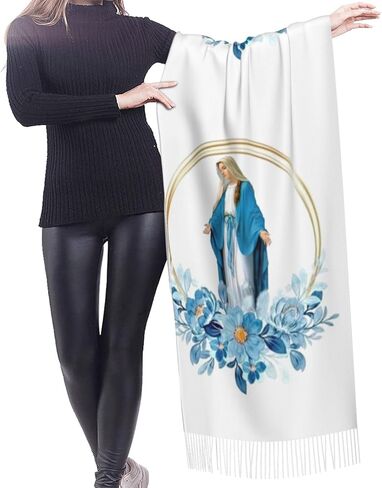 Our Lady of Guadalupe Virgin Mary Mexico scarf Soft Lightweight Scarfs Women Large Shawls Veils Warm Wraps in Saudi Arabia