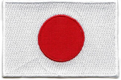 Japan Flag Patch Country Uniform Embroidered Iron On in Saudi Arabia