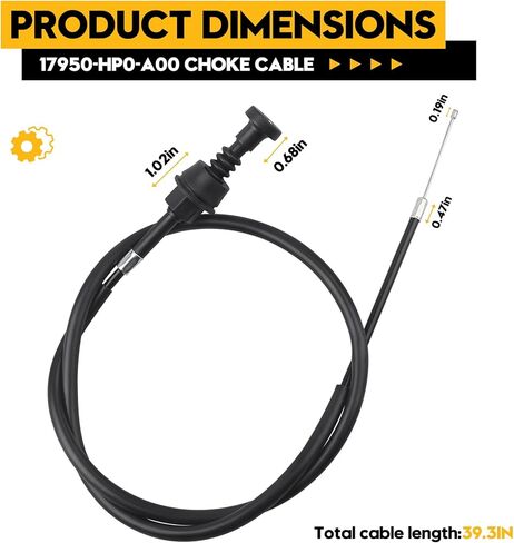 كابل خنق 17950-HP0-A00 لسيارة Honda-متوافق مع 2005-2011 فورمان 500 TRX500 2WD & 4X4 ATV، قطعة غيار أصلية من OEM in Kuwait