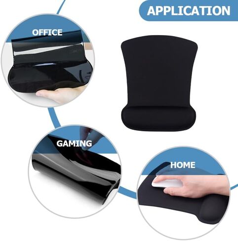 Computer Ergonomic Mouse Pad with Wrist Rest Thickened Memory Foam Computer Mousepad Anti-Skid Office Desk Mat in Saudi Arabia