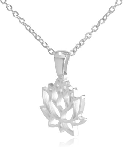 Lotus Flower Stainless Steel Necklace in Saudi Arabia