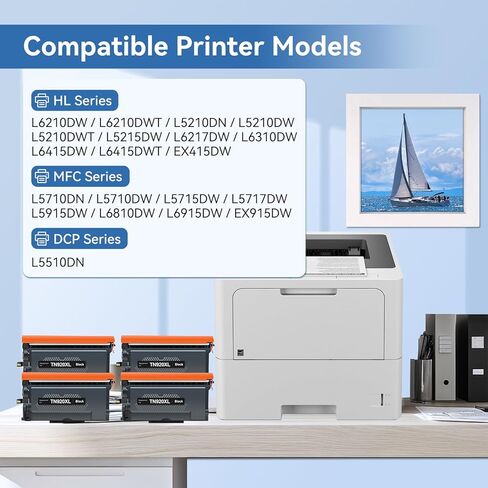 MYTONER Compatible Toner Cartridge Replacement for Brother TN920XL TN920 TN 920 XL for HL-L6210DW HL-L6210DWT HL-L5210DN HL-L5210DW HL-L5210DWT HL-L5215DW HL-L6310DW MFC-L6810D Printer, 4Pack in Kuwait