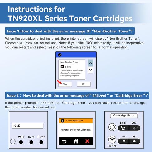 MYTONER Compatible Toner Cartridge Replacement for Brother TN920XL TN920 TN 920 XL for HL-L6210DW HL-L6210DWT HL-L5210DN HL-L5210DW HL-L5210DWT HL-L5215DW HL-L6310DW MFC-L6810D Printer, 4Pack in Kuwait