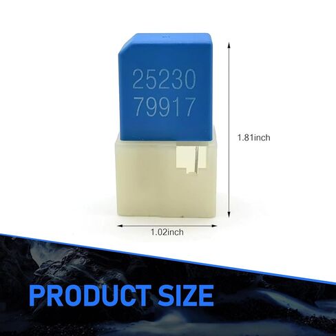 Pack-1 Car 12V 5 Pin Relay, 1.02" x 1.81" Multi-Function Waterproof Housing Plug and Play Relay, Standard Replacement 25230-79917 RY418 25230-79915, Compatible with Nissan Models (Blue) in Kuwait