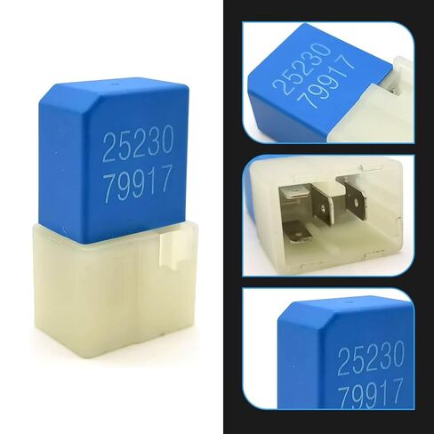 Pack-1 Car 12V 5 Pin Relay, 1.02" x 1.81" Multi-Function Waterproof Housing Plug and Play Relay, Standard Replacement 25230-79917 RY418 25230-79915, Compatible with Nissan Models (Blue) in Kuwait