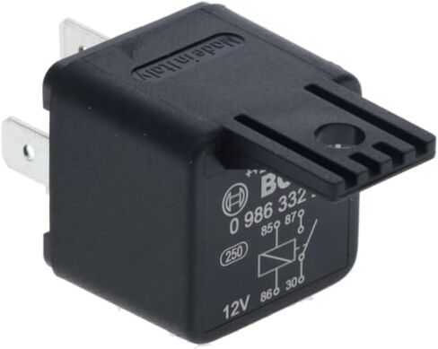 BOSCH 0986332210 مرحل صغير عادي مفتوح مع حامل تثبيت متكامل - 4 دبابيس، 12 فولت تيار مستمر، 30 أمبير - فردي in Saudi Arabia
