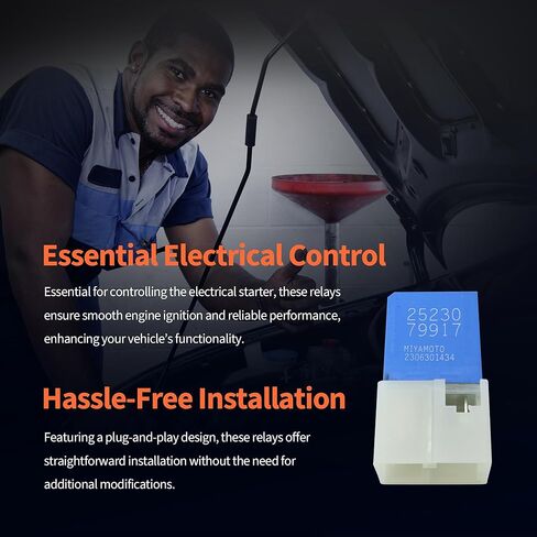 HiSport 4 Pin Car Motor Relay 25230-79917 Compatible with Chevrolet City Express & Nissan 350z 370z Altima Armada Cube Frontier Gt-R Juke & Infiniti, 2PCS in Saudi Arabia