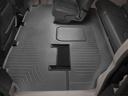بطانات أرضية مخصصة من WeatherTech لسيارة Chrysler Pacifica، Pacifica، Pacifica - الصف الثاني/الثالث (449452)، أسود in Saudi Arabia