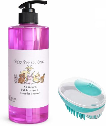 Pet Shampoo and Shampoo Scrub Brush (Oatmeal Cherry) - for Pigs Dogs and Other Small Animals in Kuwait
