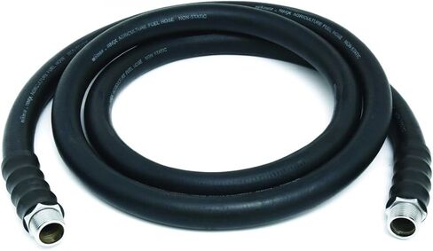 OIL SHIELD 1" x 25 ft Rubber Farm Fuel Transfer Hose with Static Wire - 2x Kink Resistance, Flexible to -30°F, Oil & Ozone Resistant, 100 PSI, Compatible with Electric Pumps in Kuwait