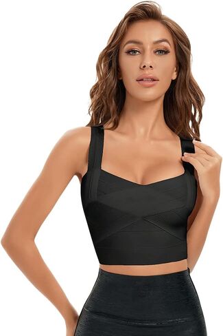 المرأة تانك الأعلى Bodycon ضمادة المحاصيل الأعلى in Kuwait