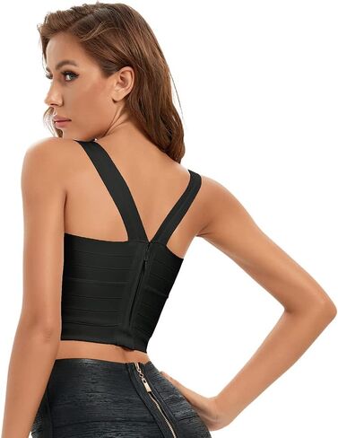 المرأة تانك الأعلى Bodycon ضمادة المحاصيل الأعلى in Kuwait