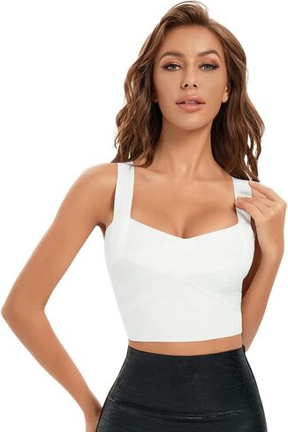 المرأة تانك الأعلى Bodycon ضمادة المحاصيل الأعلى in Kuwait