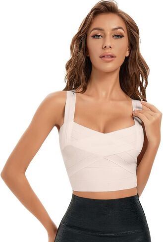 المرأة تانك الأعلى Bodycon ضمادة المحاصيل الأعلى in Kuwait