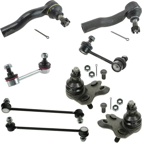TRQ Front and Rear Steering & Suspension Kit Ball Joint Control Arm Sway Bar Stabilizer Link Tie Rod Compatible with 2003-2006 Mini Cooper in Saudi Arabia