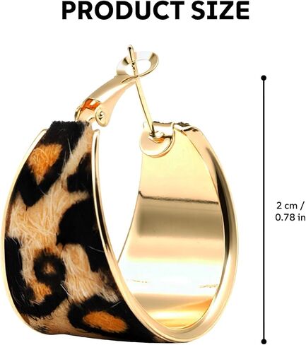 Retro Leopard Print Oversized Earrings Exaggerated Pendant Earrings for Women, Bohemian Disco Earrings Gift. in Saudi Arabia