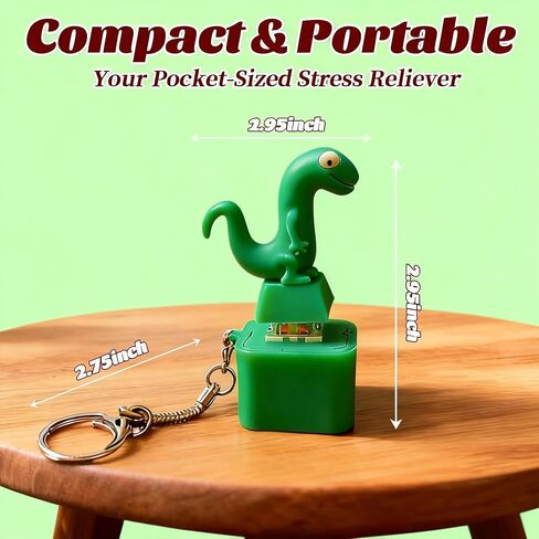 2PC Lizard Button Sound Keychain, Rechargeable Animal Keychains with Sound and Colorful Lights,2026 New Adults Keyboard Clicker Lizards Fidget Keychain, Portable Anxiety Relief Keychain (Lizard) in Saudi Arabia