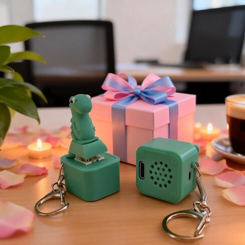 2PC Lizard Button Sound Keychain, Rechargeable Animal Keychains with Sound and Colorful Lights,2026 New Adults Keyboard Clicker Lizards Fidget Keychain, Portable Anxiety Relief Keychain (Lizard) in Saudi Arabia
