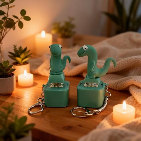 2PC Lizard Button Sound Keychain, Rechargeable Animal Keychains with Sound and Colorful Lights,2026 New Adults Keyboard Clicker Lizards Fidget Keychain, Portable Anxiety Relief Keychain (Lizard) in Saudi Arabia