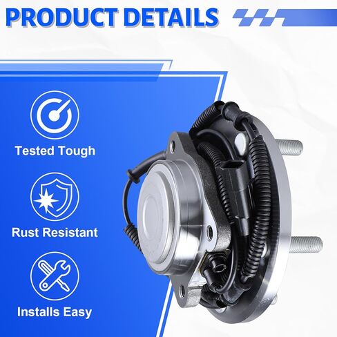 512360 Rear Wheel Bearing Hub Assembly with 5 Lug ABS Compatible with Chrysler Town & Country 2008-2012, Fit for Dodge Grand Caravan 2008-2012, Fit for Volkswagen Routan 2009-2012 in Kuwait