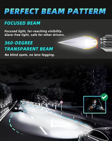 مصابيح كهربائية مناسبة لسيارة Chevy Traverse 2013 2014 2015 2016 2017 2018، H7 High Beam H11 مجموعة كومبو مطورة ذات شعاع منخفض، سطوع 400% 6500K أبيض، Plug-N-Play، 4 عبوات in Kuwait