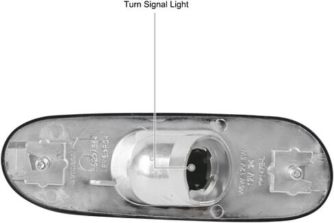 Turn Signal Light Smoke Side Marker Tinted Heavy Duty ABS Plastic Housing/Front Right Left for Toyota for MR2 Spyder Base 2000-2005 in Kuwait
