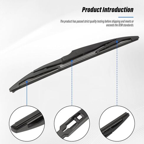 Windshield Wipers Compatible with 2022-2025 Hyundai Tucson (Without Hybrid) 3 PCS Front & Rear Side Wiper Blades with Front 26 In &16 In &Rear Wiper Blade 11 In Perform Smoothly and Quietly in Saudi Arabia