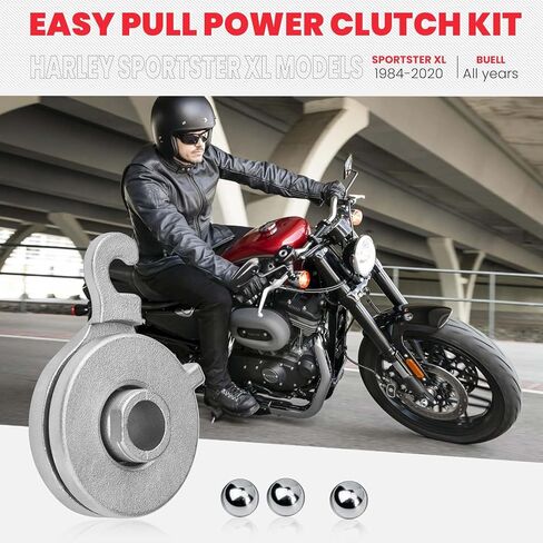Sportster Power Clutch Ramp Reduced Effort Easy Pull Clutch Kit Fit Harley Sportster XL, Buell Models with Mechanical Clutch with Clutch Release Cover Gasket,1994-2020 in Kuwait