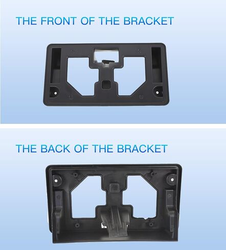 حامل علامة قوس لوحة الترخيص الأمامية لسيارة Honda Accord 2016-2017 سيدان - يستبدل OEM 71145-T3L-A50 - إطار تثبيت ممتص للصدمات شديد التحمل مع مجموعة أدوات (أسود) in Kuwait