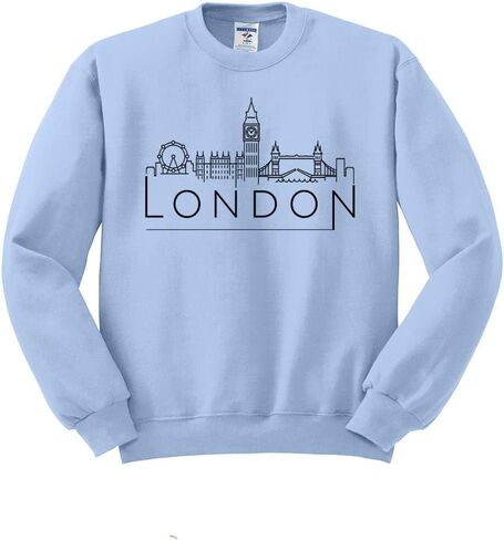 TeesAndTankYou Skyline London England Sweatshirt Unisex in Saudi Arabia