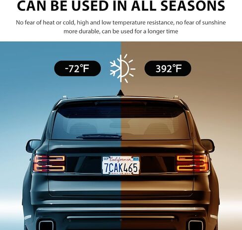 2PCS Silicone License Plate Frame, Rustproof US Car Tag Holder Bracket with Drainage Holes, Anti-Rattle Weather Proof Front Back Licence Plate Cover Without Obstruction in Kuwait