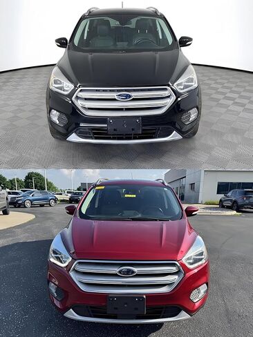 FASTCHE Front License Plate Frame Compatible with Ford Escape 2017 2018 2019 Front Bumper License Plate Holder Mounting Bracket Cover Replace # GJ5Z17A385AA, FO1068160 in Kuwait