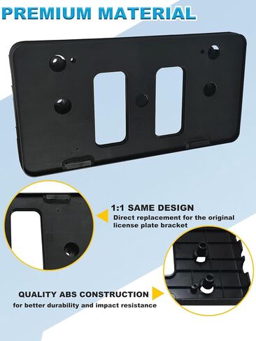 FASTCHE Front Bumper License Tag Plate Frame Bracket Holder Compatible with 2021 2022 2023 2024 2025 Toyota Sienna LE XLE Limited Platinum License Plate Bracket Replace # 7511108060 TO1068165 in Kuwait