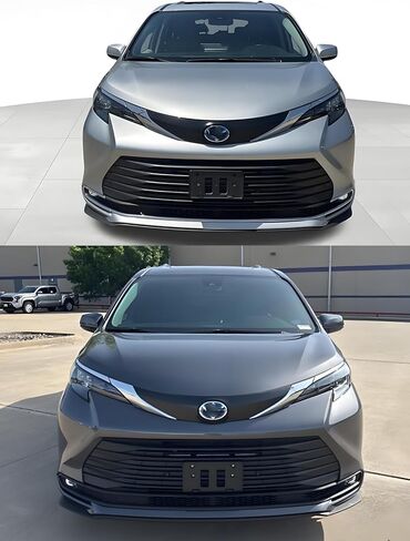 FASTCHE Front Bumper License Tag Plate Frame Bracket Holder Compatible with 2021 2022 2023 2024 2025 Toyota Sienna LE XLE Limited Platinum License Plate Bracket Replace # 7511108060 TO1068165 in Kuwait