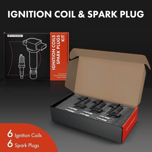 A-Premium Set of 6 Ignition Coil Pack and Platinum Spark Plugs Compatible with Suzuki Verona 2004 & Chevrolet Epica 2004, 2.5L in Saudi Arabia