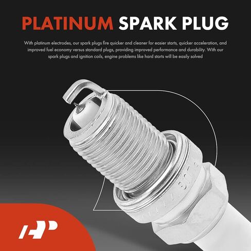A-Premium Set of 6 Ignition Coil Pack and Platinum Spark Plugs Compatible with Suzuki Verona 2004 & Chevrolet Epica 2004, 2.5L in Saudi Arabia