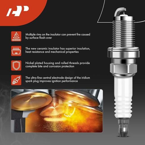 A-Premium Set of 6 Ignition Coil Pack and Platinum Spark Plugs Compatible with Suzuki Verona 2004 & Chevrolet Epica 2004, 2.5L in Saudi Arabia