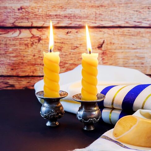 مجموعة شموع شمع العسل الفيروسية الصغيرة الطبيعية من DEYBBY مكونة من 12، 5 بوصات شموع شمع العسل النقي الملتوية بدون قطرات وبدون دخان لديكور المنزل والهدايا في أي مناسبة in Kuwait