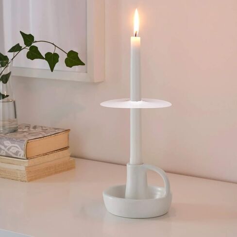 20 عبوة من شموع الكنيسة مع واقيات بالتنقيط لخدمة الوقفة الاحتجاجية على ضوء الشموع التعبدية، صندوق مكون من 20 شمعة، أبيض غير معطر، 5 بوصات ارتفاع × 1/2 بوصة عمق in Kuwait