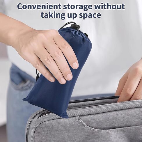 Airplane Foot Hammock,No Collapse Foot Rest for Plane Travel with Extended Adjustment Strap, Portable Desk Foot Hammock with Memory Foam, Navy Blue in Saudi Arabia
