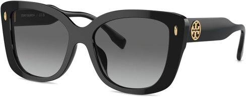 Tory Burch Sunglasses TY 7198 U 170911 Black/Light Grey Gradient Dark Polyamid in Kuwait