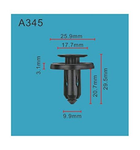 Autobahn88 Front Fender Apron Seal, Compatible with Toyota (OEM# 9046710210) (Pack of 20) in Kuwait